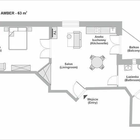 Appartement Sanhaus - Chopina 13 - W Centrum, 5 Minut Od Plazy I Deptaka